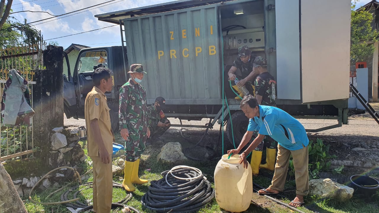 Dengan Teknologi RO, Zeni TNI AD Penuhi Air Siap Minum