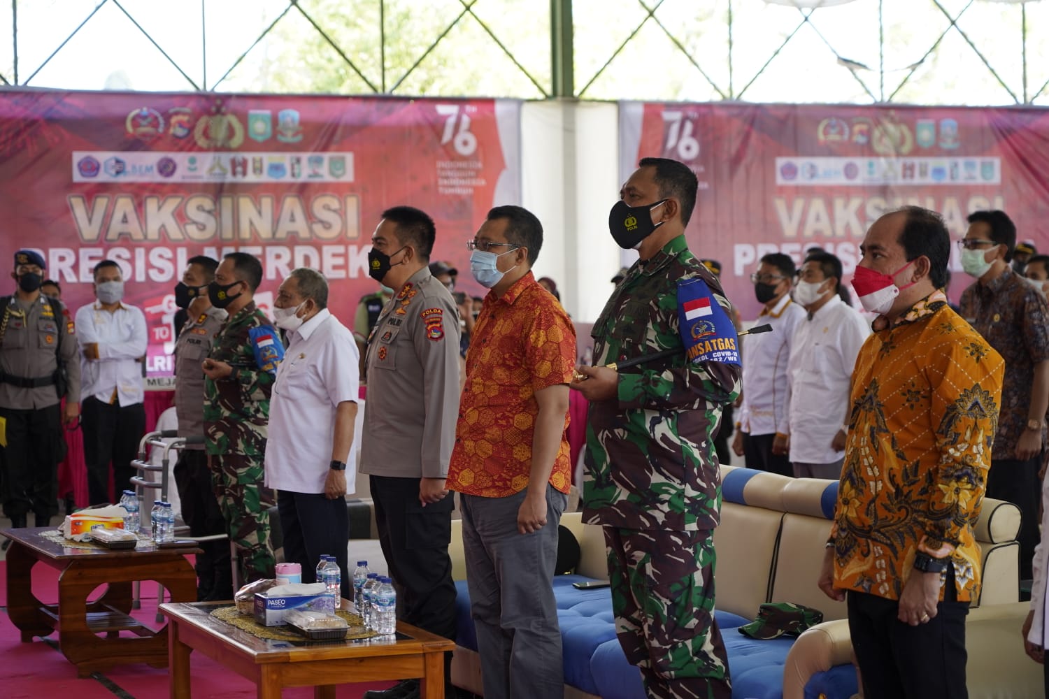 Forkopimda NTB Tinjau Vaksinasi Presisi Merdeka Goes To Campus