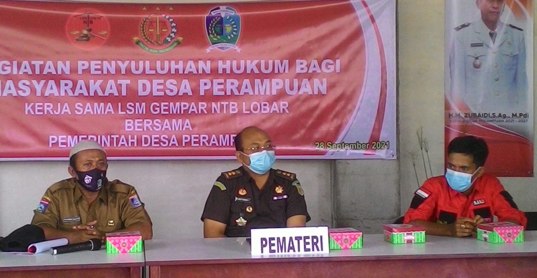 Dihari Ke 40 Menjabat Kades Perampuan Gelar Penyuluhan Hukum