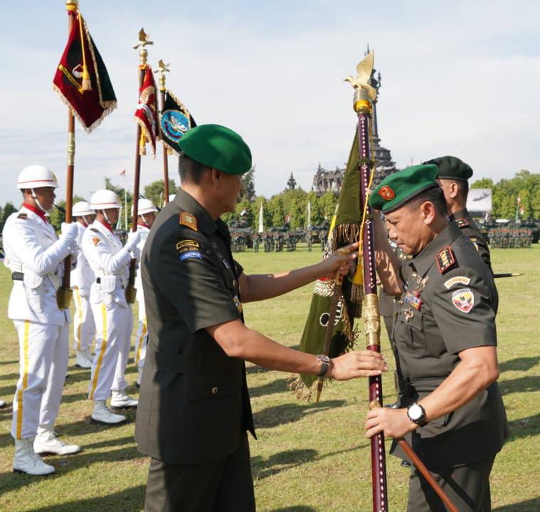 Kolonel Inf Sudarwo Aris Nurcahyo.,S.Sos., M.M secara resmi memangku jabatan Danrem 162/WB dan Brigjen TNI Lalu Rudy Irham Srigede, S.T., M.Si. memasuki masa pensiun.