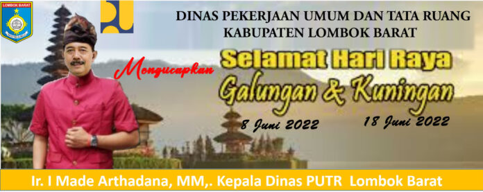 Ir. I Made Arthadana, M.M., Kepala Dinas PUTR Kabupaten Lombok Barat