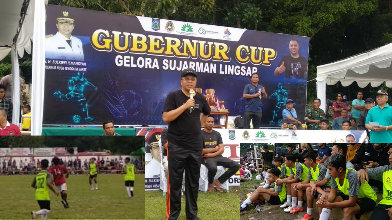 Bang Zul Resmi Tutup Turnamen Gubernur Cup 2022 di Lapangan Gelora Sujarman Lingsar