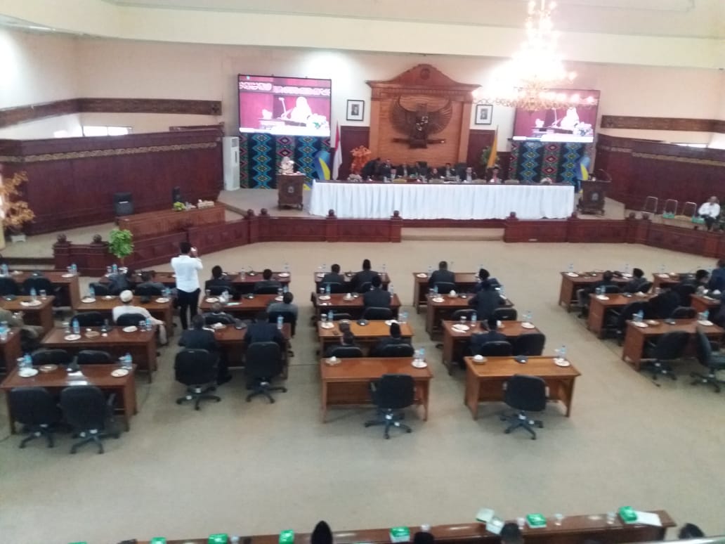 Rapat Paripurna DPRD Provinsi NTB 2022 ,Ketua Mengucapkan Selamat HUT KSB Ke-19