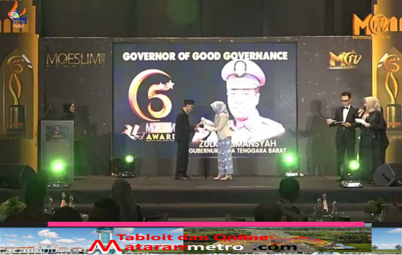 Gubernur NTB Terima Penghargaan "Governor of Good Governance" Moeslim Choice Award 2022