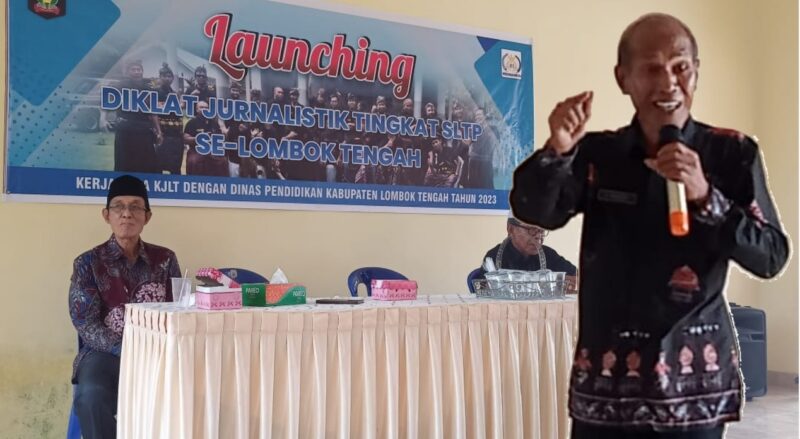 Kabid Dikdas Disdik Loteng Launching Diklat Jurnalistik SLTP