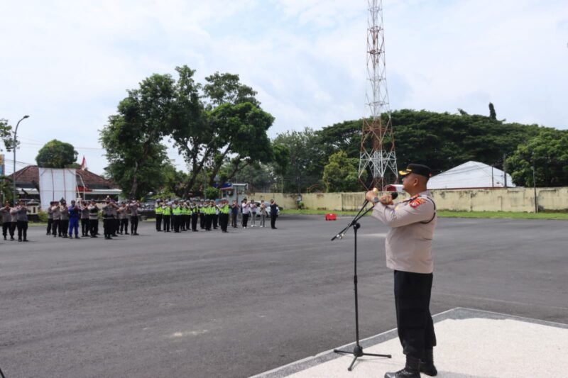 Kapolres Loteng Pimpin Apel Cipkon Pra Ops Mandalika Rinjani Menjelang WSBK 2023