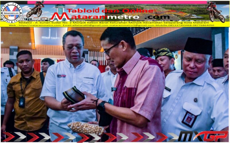 Bang Zul saat mendampingi Menteri Pariwisata dan Ekonomi Kreatif (Menparekraf) RI, Sandiaga Salahuddin Uno di BLK Kabupaten Lombok Timur, Rabu (17/05/23)