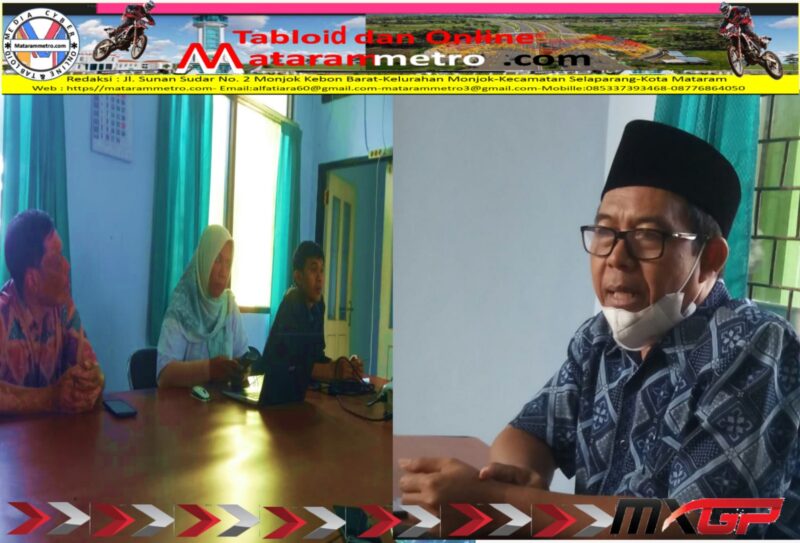 Kepala SMKN 1 Kuripan, H. Hairul Ahmad, S.P,.M.Pd., bersama Tim PPDB (Selasa 4/7-2023)