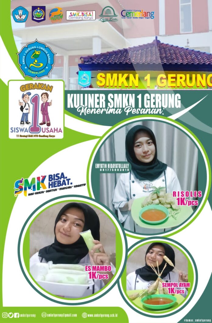Viral !!!! Siswi SMKN 1 Gerung Usaha Es Mambo Omset Belasan Juta Sebulan Emyantin Hidayatullaily siswi kelas 11 yang membangun usaha es mambo sejak kelas X dan saat ini omsetnya sudah mencapai Rp. 500.000 sehari.