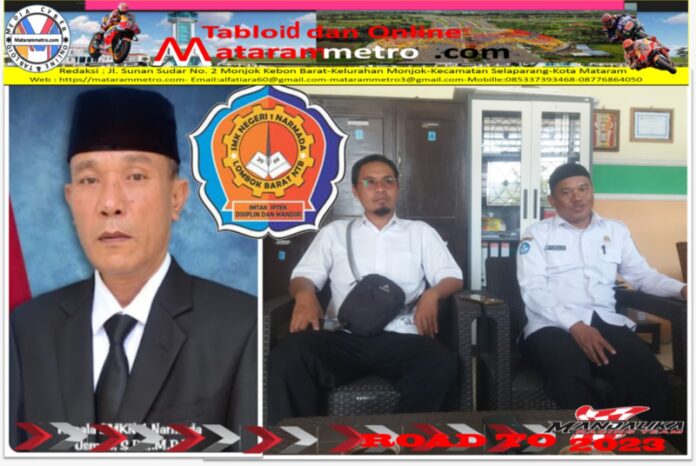Siswa SMKN 1 Narmada Maju Melaju Belajar dan Berpenghasilan Jutaan Rupiah Kabag Humas Busyiri Wiryaman dan Kepala Program BPKP SMKN 1 Narmada-Lobar