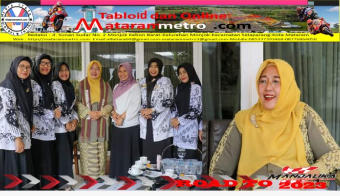 Penjabat Ketua TP PKK Terima Audiensi Perempuan PGRI NTB enjabat Ketua TP PKK Prov NTB Hj. Lale Prayatni Gita Ariadi Terima Audiensi Perempuan PGRI NTB
