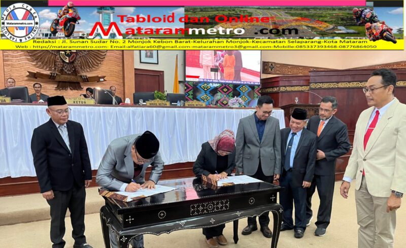 Penandatanganan Nota Kesepakatan Rancangan KUA dan PPAS, APBD Tahun Anggaran 2024 oleh PJ Gubernur NTB, Ketua dan jajaran wakil ketua 1, wakil ketua 2, dan wakil ketua 3 DPRD NTB pada hari Senin 20 November 2023 dihadapan seluruh anggota DPRD NTB, Forkopimda NTB dan sejumlah OPD terkait serta jajaran Setwan NTB yang juga turut hadir dalam agenda tersebut.