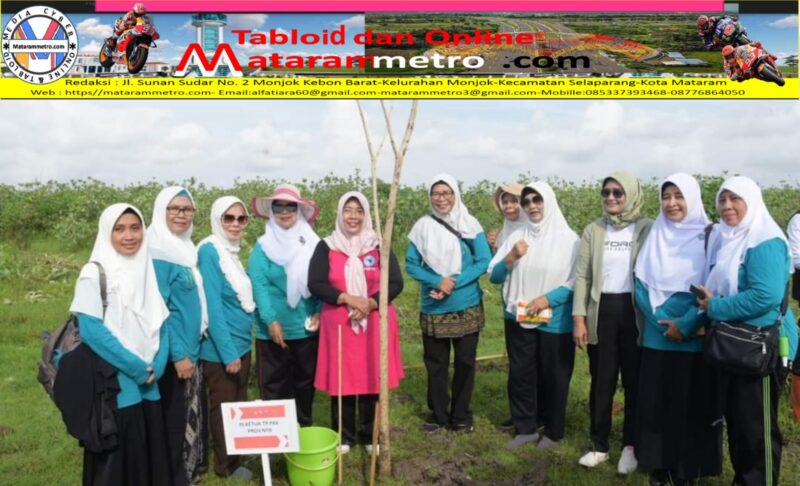 Sambut HUT Ke-65 NTB, Bunda Lale Pj Ketua PKK Hijaukan Cargo Parking BIZAM