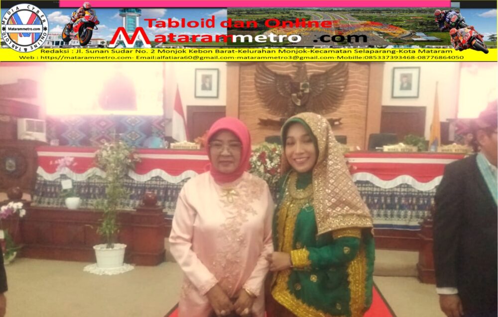 Ketua DPRD NTB Hj. Baiq Isvie Rupaeda, S.H., M.H., yang sekaligus membuka acara tersebut dengan sejumlah pesan dan ribuan kesan,