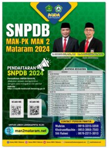 MAN 2 Mataram Buka Pendaftaran SNPDB MAN-PK 2024 Jaring Generasi NTB Maju Melaju