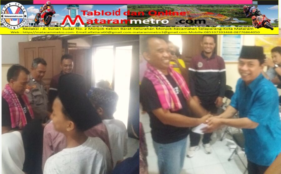 Senyum Riang Belasan Yatim Monjok Barat Terima Santunan Jum’at Salam Diskominfotik
