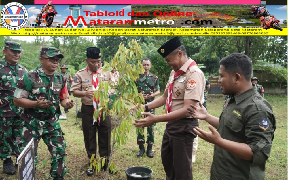 Usai upacara, kegiatan dilanjutkan dengan penyerahan bantuan sembako kepada warga kurang mampu, penanaman bibit pohon, peninjauan posko pelayanan kesehatan, serta mengikuti konferensi video upacara pembukaan Persami Saka Wira Kartika Nasional 2024 dari Subang, Jawa Barat