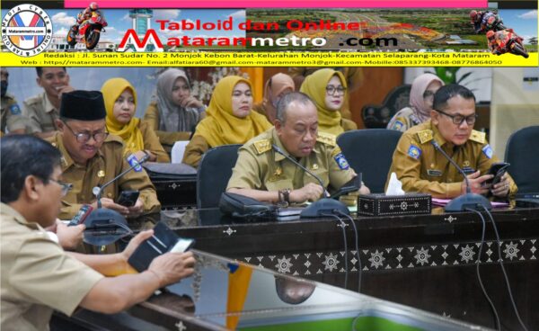 Penjabat Gubernur NTB, Drs. H. Lalu Gita Ariadi, M.Si menghadiri rakor Pengendalian Inflasi Daerah