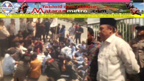 Demo Harga Jagung Jilid II Tak Ada Anggota DPR Sekwan NTB Turun Tangan Matarammetro- Sekitar 25 orang Mahasiswa yang tergabung dalam Aliansi Mahasiswa Tersadar kembali melakukan orasi didepan gedung DPRD NTB, Kamis 25 April 2024 sebagai lanjutan Aksi demo yang digelar pertama ditempat yang sama Senin 22 April 2024 kemarin dengan isyu yang sama yaitu anjloknya harga jual jagung petani dari harga Rp.6.000,-menjadi Rp. 3.900,-/kilo gram, Untuk diketahui para mahasiswa yang berorasi menyampaikan 6 tuntutan didepan gedung Udayana selain meminta stabilitas harga jagung kembali juga diikuti tuntutan untuk mengusust tuntas kematian Heni Sukmayanti di Lombok Tengah yang diduga Polisi sebagai korban bunuh diri. Tuntutan lainnya meminta agar DPRD NTB mengevaluasi kembali kinerja aparatur Kepolisian, Pemerataan kwalitas pendidikan, Turunkan harga pupuk dan obat obatan pertanian, dan memberantas mavia gas LPG 3 Kg yang disinyalir kerap terjadi kelangkaan. Kehadiran para mahasiswa yang berorasi menyampaikan 6 tuntutannya tersebut ditemui langsung oleh Sekretaris DPRD Provinsi NTB – Drs. H. Surya Bahari, MMPd., didampingi jajarannya dan melakukan dialog secara lesehan dibawah terik matahari gedung Udayana Mataram. Sekretaris DPRD Provinsi NTB – Drs. H. Surya Bahari, MMPd., mengatakan bahwa tuntutan yang disampaikan para mahasiswa tersebut akan dibahas oleh masing masing komisi yang membidangi. “Saya garis bawahi permintaan adek adek yang hanya ingin diterima oleh anggota dewan, namun anggota dewan tidak ada sehingga saya yang menemui adek adek karena mulai hari kemarin (Senin 22 April 2024,red) para anggota dewan melakukan kunjungan ke masing masing dapil dan ada yang keluar daerah. Yang kemarin sudah diterima oleh komisi II termasuk masalah jagung yang sudah ditindak lanjuti oleh komisi II dan insyaallah dalam waktu dekat ada hasil yang kita dapatkan,”jelasnya mengawali jawabannnya kepada masa aksi. Dihadapan mahasiswa UNDIKMA IKIP Mataram yang aksi demo, Surya Bahari mengungkapkan bahwa dirinya adalah mantan alumni dan juga mantan dosen di IKIP Mataram namun sekarang sudah tidak aktif, persoalan aksi demo dan pemblokiran jalan di Bima SURYA Bahari mengaku mengetahuinya karena kebetulan pada hari yang sam dirinya berada di Bima dan mengatakan bahwa kasus penangkapan sejumlah warga sudah diselesaikan oleh Pj Gubernur. “Masalah LPG sudah dilakukan pembagian tugas dalam rapat pimpinan dan sedang turun ke lapangan bersama Kadis SDM. Harga pupuk sudah ditangani, stabilisasi harga jagung kemarin sudah diterima dan ditindak lanjuti oleh komisi II. Pemerataan kwalitas pendidikan, yang ini saya bisa jelaskan secara tekhnis walaupun bukan kapasitas saya, karena saya pernah bertugas di Dikbud NTB 7 tahun. Tetapi saya minta dibahas diluar, tetapi yang disampaikan hari ini akan tetap kami lanjutkan,”imbuhnya. Surya Bahari juga mengingatkan para masa aksi yang terdiri dari mahasiswa UNDIKMA yang nota bene bakal calon pendidik agar dapat menyampaikan aspirasi yang juga mendidik dan lebih santun. (red) Surya Bahari, MMPd., menemui masa aksi Kamis 25 April 2024