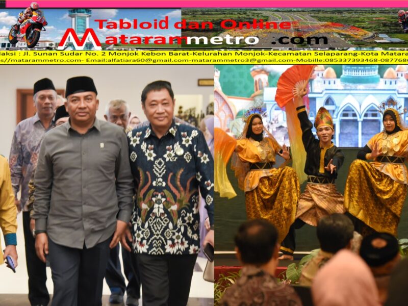 Pj. Sekda NTB Ibnu Salim, SH., M.Si saat menghadiri acara Halalbihalal Himpunan Keluarga Sumbawa Barat Mataram (18/5/2024).