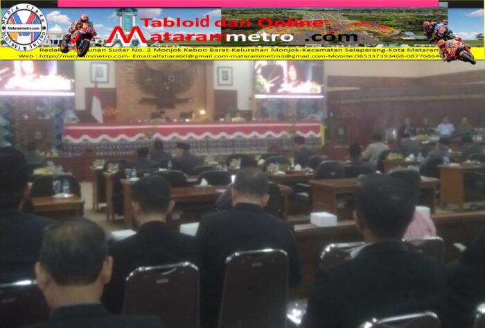 Rapat Paripurna Masa Persidangan I Tahun Sidang 2024 dalam rangka pembahasan satu buah Raperda Prakarsa Gubernur NTB tentang RPJPD Provinsi NTB Tahun 2025-2045 dan Empat buah Raperda Prakarsa DPRD Provinsi NTB