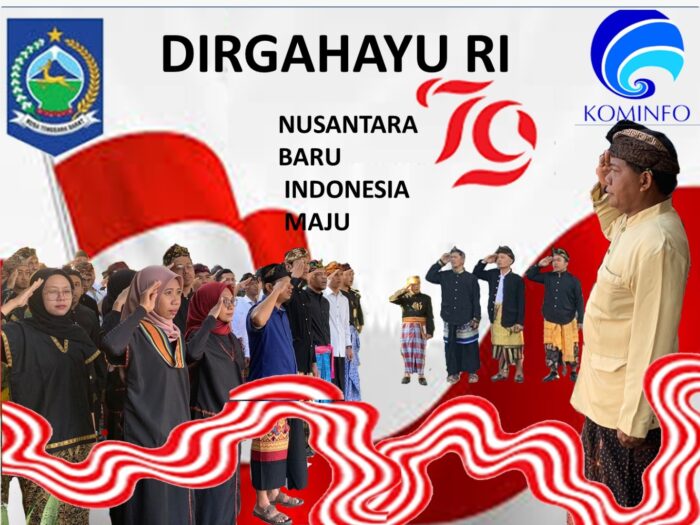 Dinas Kominfotik NTB, Peringati Upacara HUT ke-79 RI