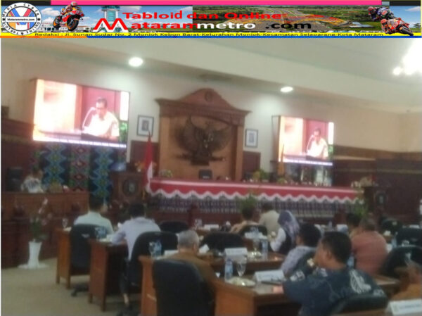 Rapat Paripurna  Pembentukan Pansus Perubahan Tatib DPRD NTB