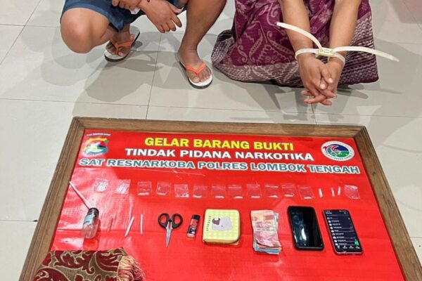 Sat Resnarkoba Polres Loteng Ungkap Kasus Peredaran Sabu di Praya Dan Prabarda.