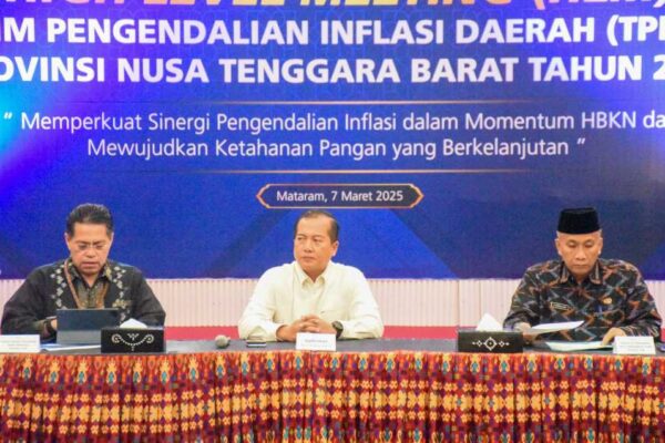 High Level Meeting TPID, Gubernur NTB : Pentingnya Pengendalian Inflasi