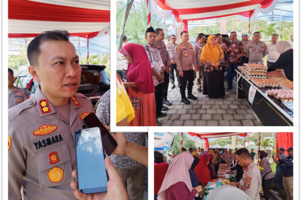 Polres Lobar Launching Simbolis Gerakan Pangan Murah di Desa Perampuan
