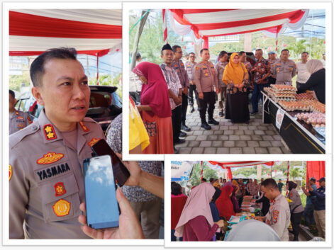 Polres Lobar Launching Simbolis Gerakan Pangan Murah di Desa Perampuan