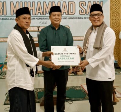 Peringatan Maulid Nabi di Masbagik Lotim, Gubernur Miq Iqbal Tekankan Pentingnya Jaga Kondusifitas NTB