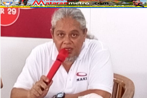 Ketua MAKI NTB, Heru Satryo Dalam konfrensi Senin (15/09/2025),