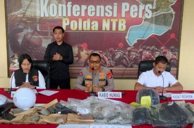Polda NTB Tetapkan 20 Tersangka Kasus Pengerusakan dan Penjarahan UNRAS 30 Agustus