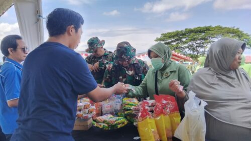 Gelar Pangan Murah Warnai Penutupan TMMD ke-126