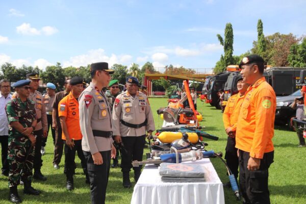 Mapolda NTB Apel Gelar Pasukan Tanggap Darurat Bencana 2025