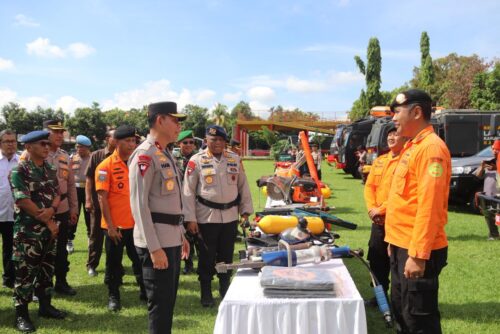 Mapolda NTB Apel Gelar Pasukan Tanggap Darurat Bencana 2025