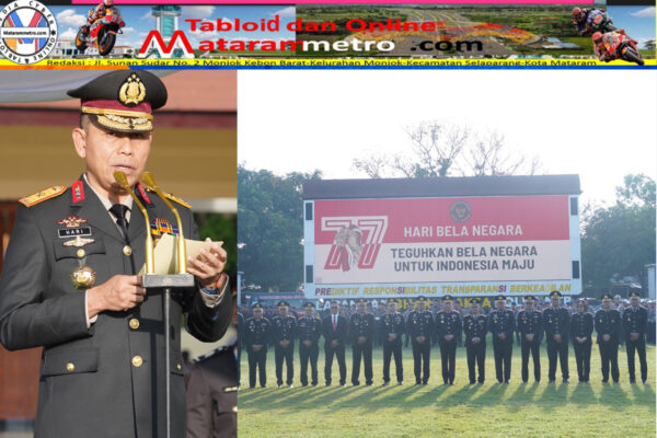 Wakapolda NTB Tekankan Persatuan dan Kesatuan Pada Peringatan Hari Bela Negara ke 77 di Polda NTB
