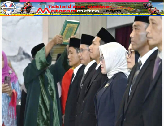 Gubernur NTB Lantik 33 Pejabat Eselon II, III, IV, Dr. Syamsul Hadi Nakhodai Dinas Dikpora