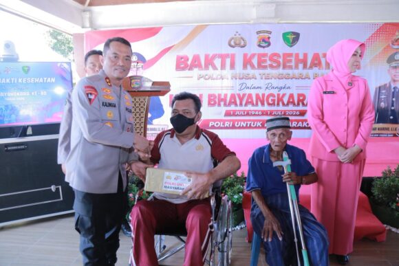 Polda NTB Gelar Bakti Sosial dan Bakti Kesehatan untuk Masyarakat Sambut Hari Bhayangkara ke-80