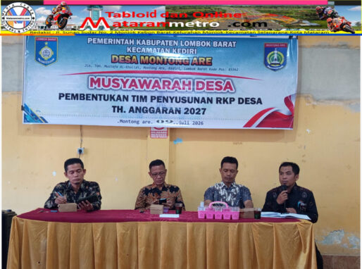 Musdes Montong Are Bahas Tim Pembentukan  RKP Desa TA 2027, Kades Tekankan Jangan Lupakan Kegiatan Non Fisik