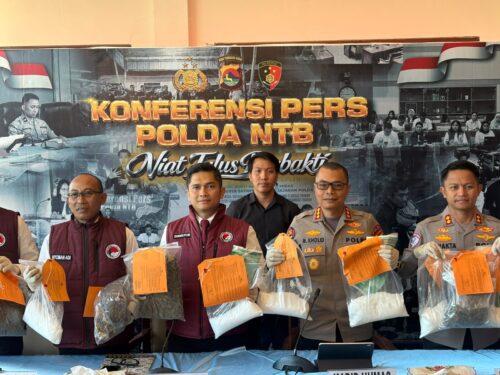 Polda NTB Bongkar 61 Kasus Narkoba dalam Sebulan, Sita 8,3 Kg Sabu dan Amankan 86 Tersangka