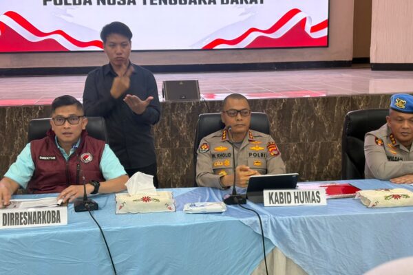 Operasi Antik Rinjani 2026 Polda NTB Ungkap 129 Kasus Narkoba, Tiga Oknum Polisi Terjerat
