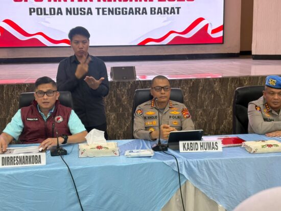 Operasi Antik Rinjani 2026 Polda NTB Ungkap 129 Kasus Narkoba, Tiga Oknum Polisi Terjerat